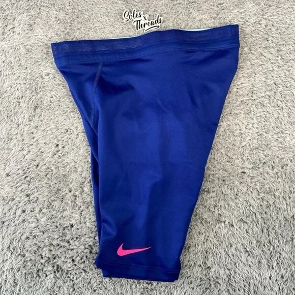 Nike Pro Elite Team Size Medium Men Half Tights Made In USA Blue DX8985-455